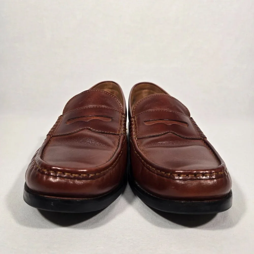 COLE HAAN American Iconic Heritage Classic Brown Penny Loafers Men's Size12 M. - Picture 5 of 17